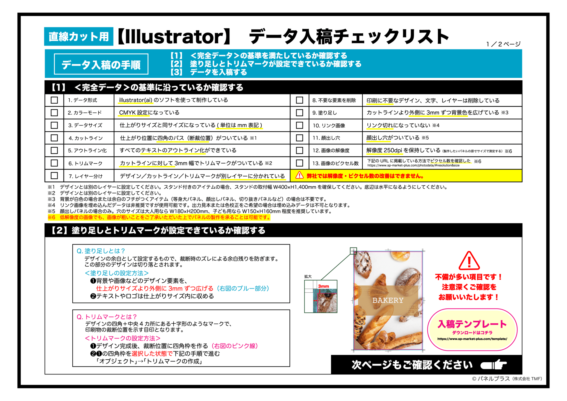 データ入稿について | パネル印刷•加工 1枚790円～！パネル製作なら 